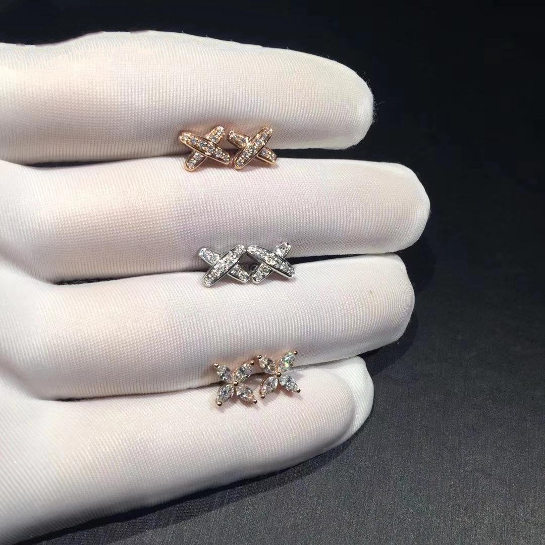 [Elowen Jewels]JEUX DE DIAMOND EARRINGS