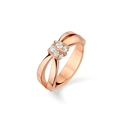 [Elowen Jewels]LIENS RING PINK GOLD DIAMOND