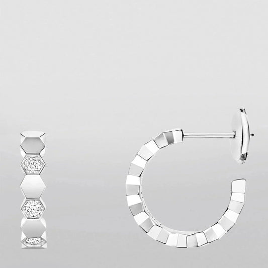 [Elowen Jewels]Hollow Design Four-Leaf Clover Flower Shape Earrings