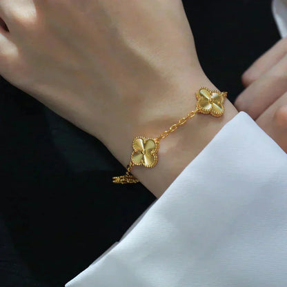 [Elowen Jewels] CLOVER 5 MOTIF LASER BRACELET COLLECTION