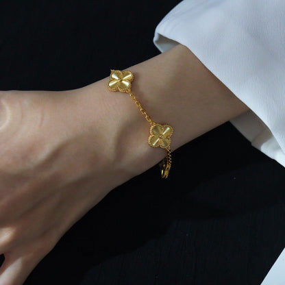 [Elowen Jewels] CLOVER 5 MOTIF LASER BRACELET COLLECTION