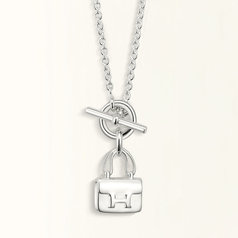[Elowen Jewels]POP H PEDANT SILVER NECKLACE