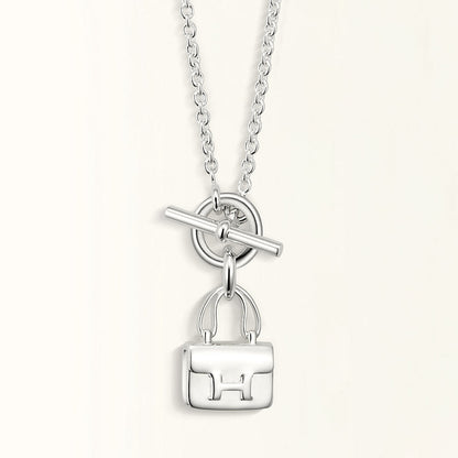 [Elowen Jewels]POP H PEDANT SILVER NECKLACE