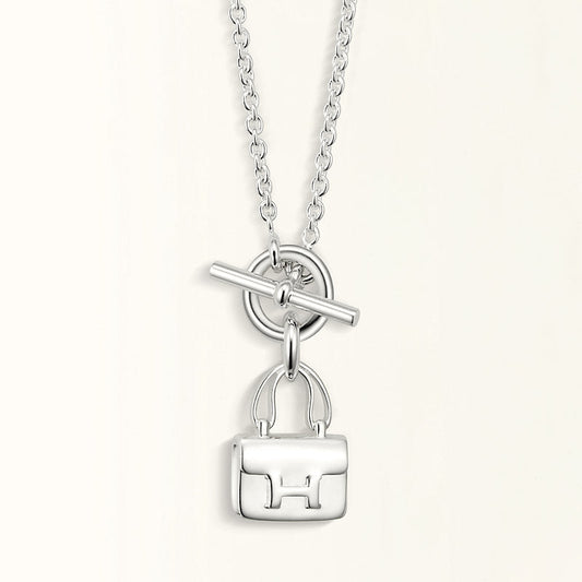 [Elowen Jewels]POP H PEDANT SILVER NECKLACE