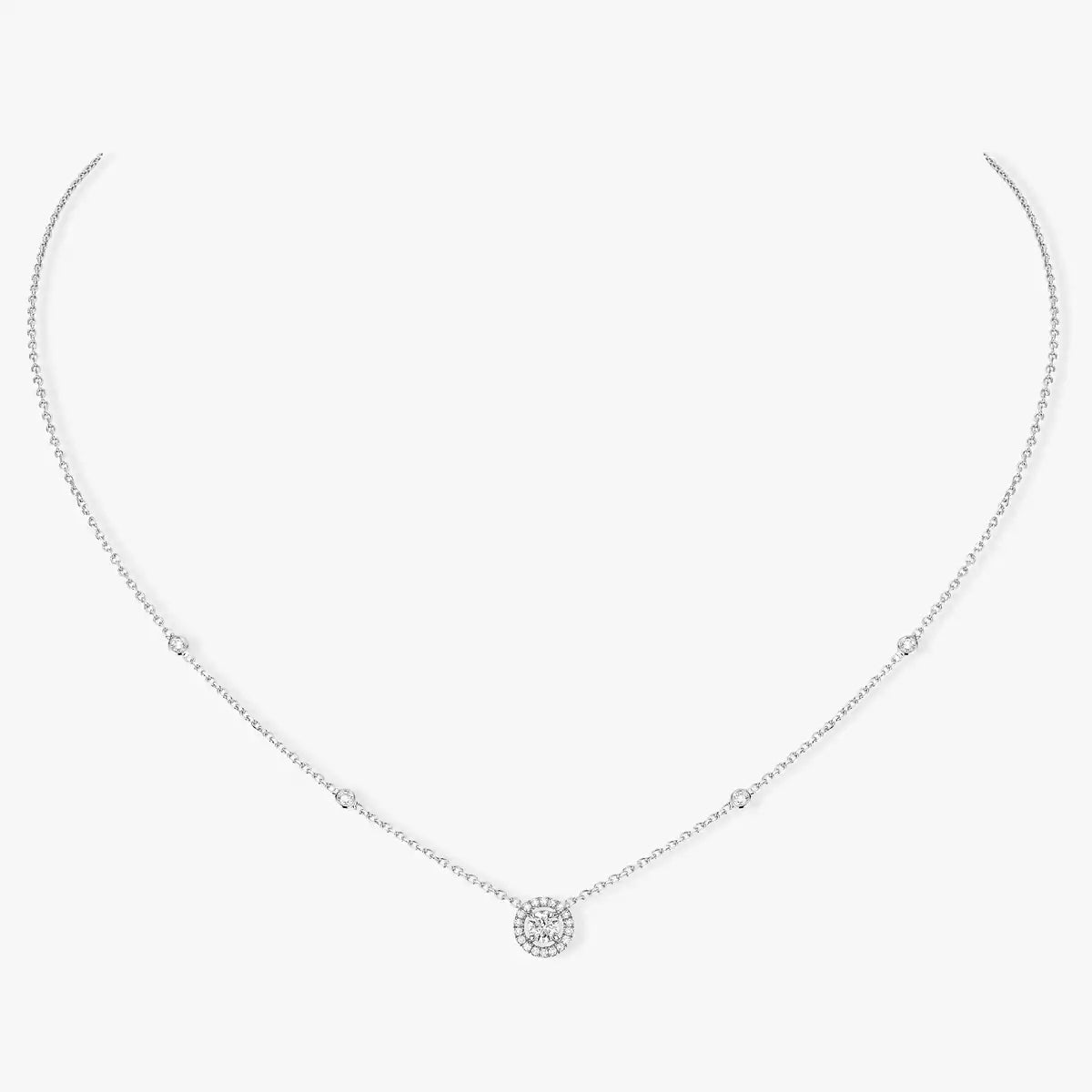 [Elowen Jewelry]Diamond Necklace 0,20ct Brilliant Shape Joy
