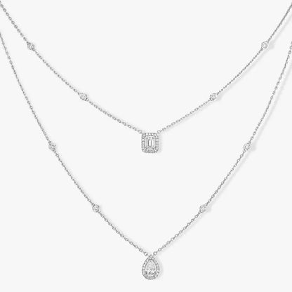 [Elowen Jewelry]Diamond Necklace My Twin 2 Rows