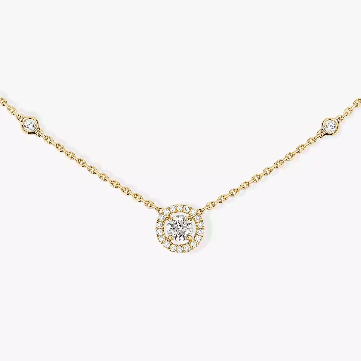 [Elowen Jewelry]Diamond Necklace 0,20ct Brilliant Shape Joy