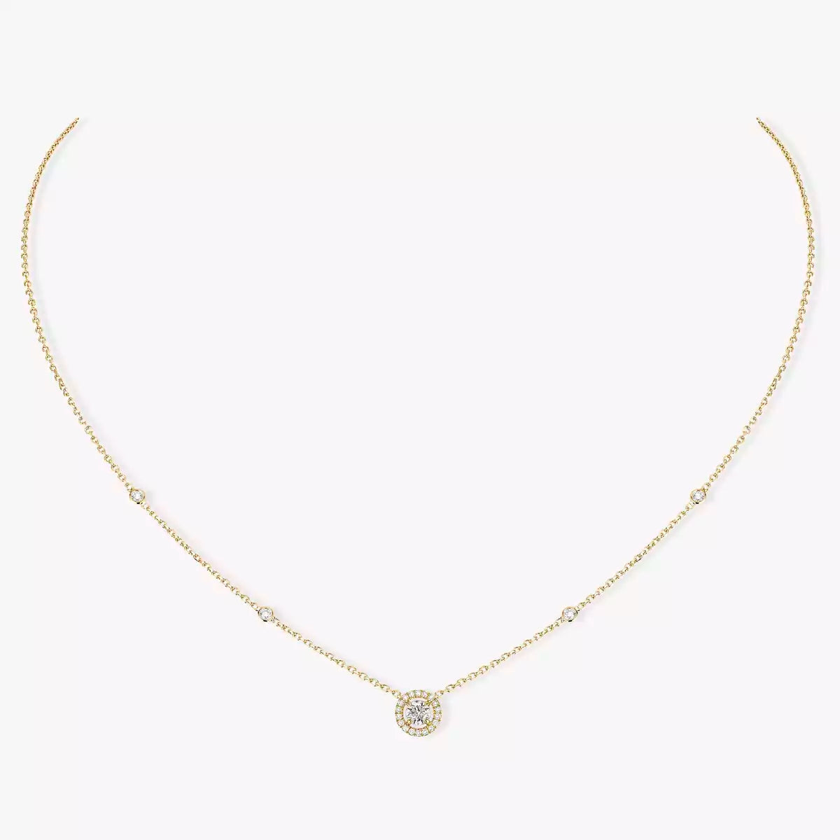 [Elowen Jewelry]Diamond Necklace 0,20ct Brilliant Shape Joy