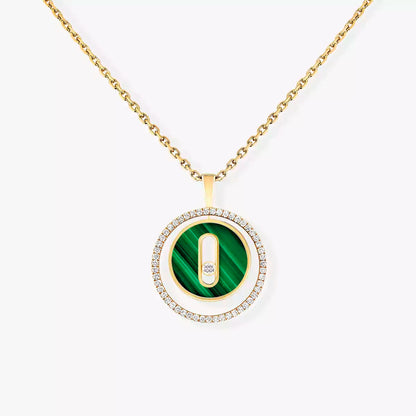 [Elowen Jewelry]Lucky Move Diamond Necklace in Rose Gold and White Mother-of-Pearl