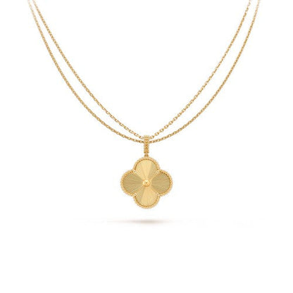 [Elowen Jewels]CLOVER 25MM PEDANT NECKLACE GOLD