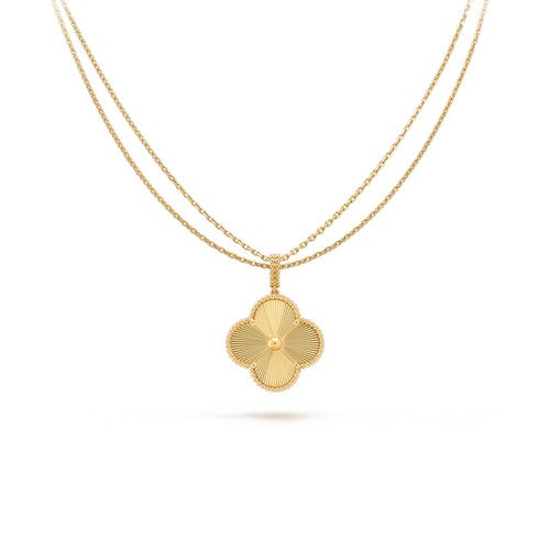 [Elowen Jewels]CLOVER 25MM PEDANT NECKLACE GOLD