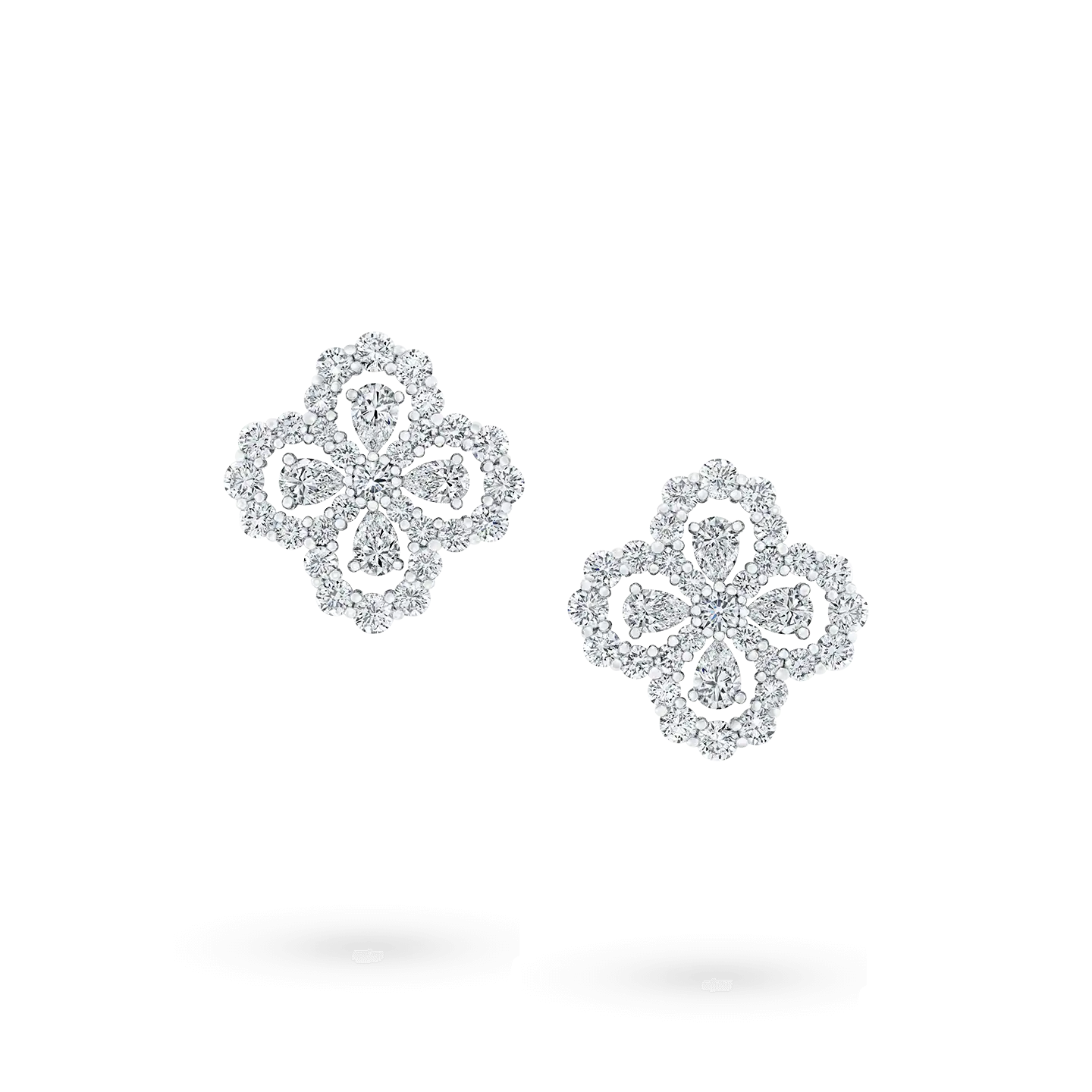 [Elowen Jewels]LOOP EARRINGS FULL MOTIF DIAMOND 16MM