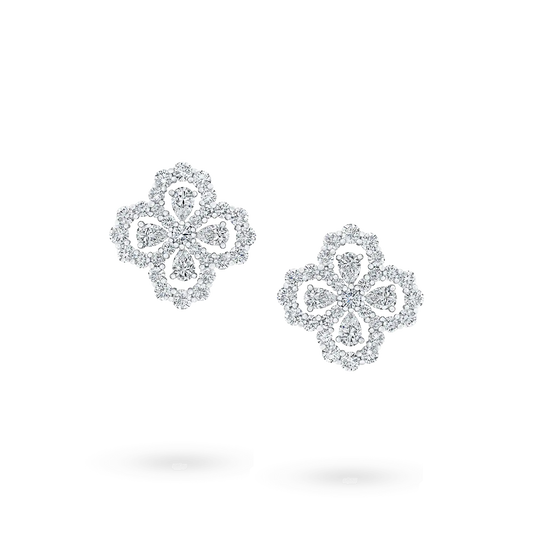 [Elowen Jewels]LOOP EARRINGS FULL MOTIF DIAMOND 16MM