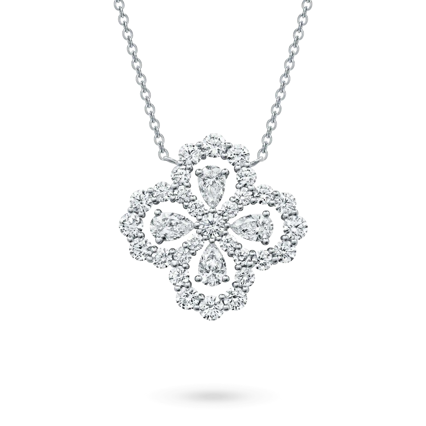 [Elowen Jewels]LOOP NECKLACE FULL MOTIF DIAMOND 16MM MULTIPLE COLORS