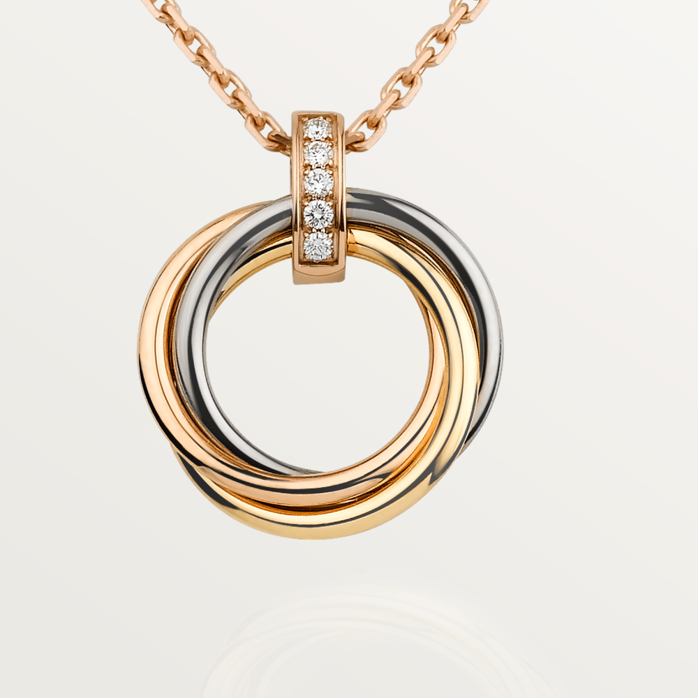 [Elowen Jewels]TRINITY NECKLACE GOLD  DIAMONDS