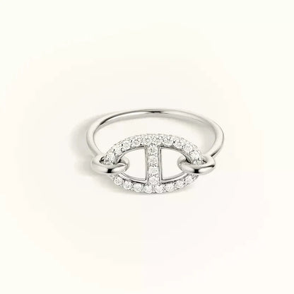 [Elowen Jewels]RONDE SMALL SILVER DIAMOND RING