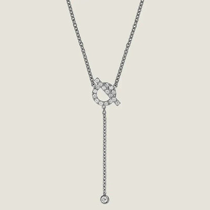 [Elowen Jewels]FINESSE SILVER DIAMOND NECKLACE