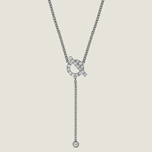 [Elowen Jewels]FINESSE SILVER DIAMOND NECKLACE