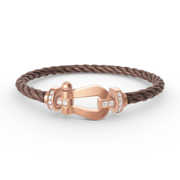 [Elowen Jewels]FORCE LARGE HORSESHOE HALF DIAMOND BRACELET ROSE GOLD