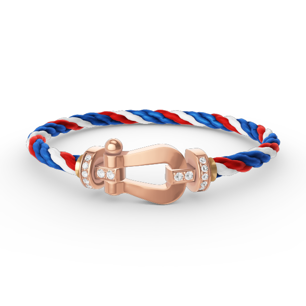 [Elowen Jewels]FORCE LARGE HORSESHOE HALF DIAMOND BRACELET ROSE GOLD
