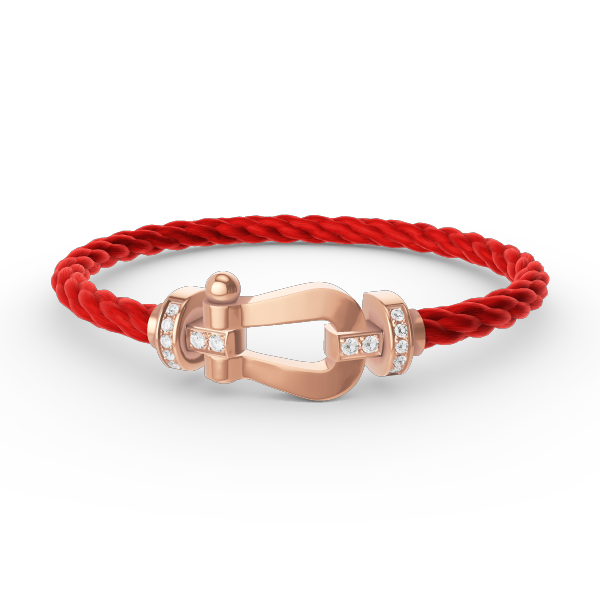 [Elowen Jewels]FORCE LARGE HORSESHOE HALF DIAMOND BRACELET ROSE GOLD