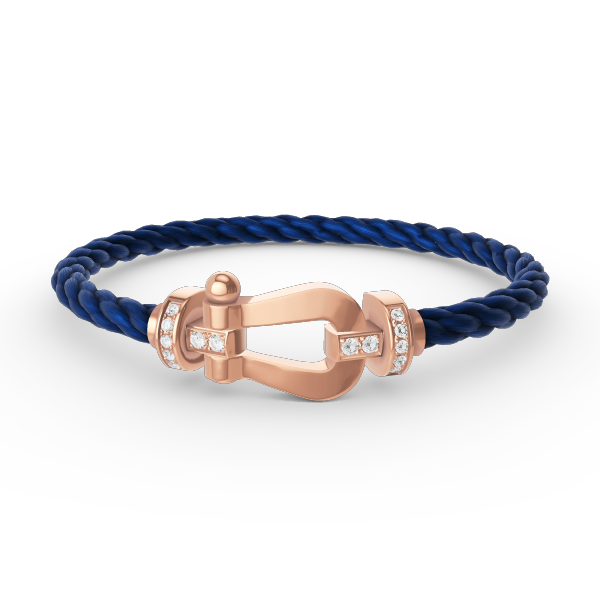 [Elowen Jewels]FORCE LARGE HORSESHOE HALF DIAMOND BRACELET ROSE GOLD