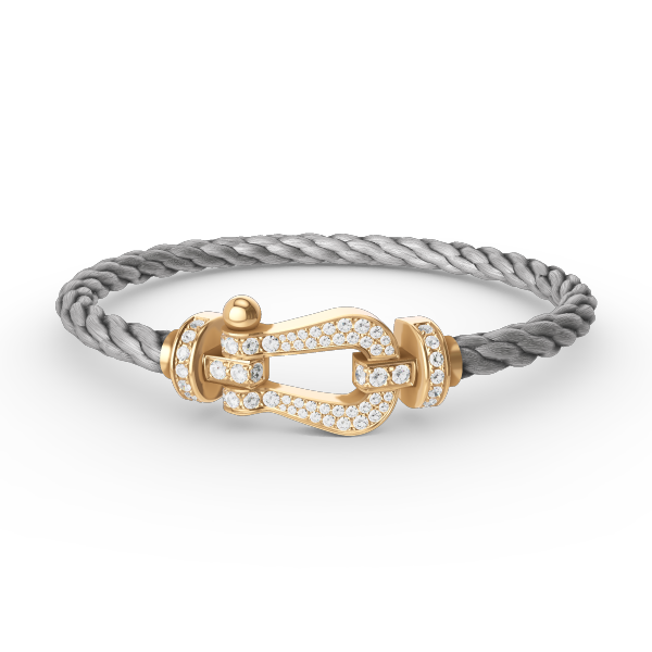 [Elowen Jewels]FORCE LARGE HORSESHOE FULL DIAMOND BRACELET GOLD