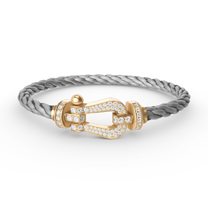 [Elowen Jewels]FORCE LARGE HORSESHOE FULL DIAMOND BRACELET GOLD