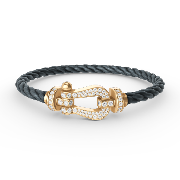 [Elowen Jewels]FORCE LARGE HORSESHOE FULL DIAMOND BRACELET GOLD