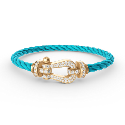 [Elowen Jewels]FORCE LARGE HORSESHOE FULL DIAMOND BRACELET GOLD