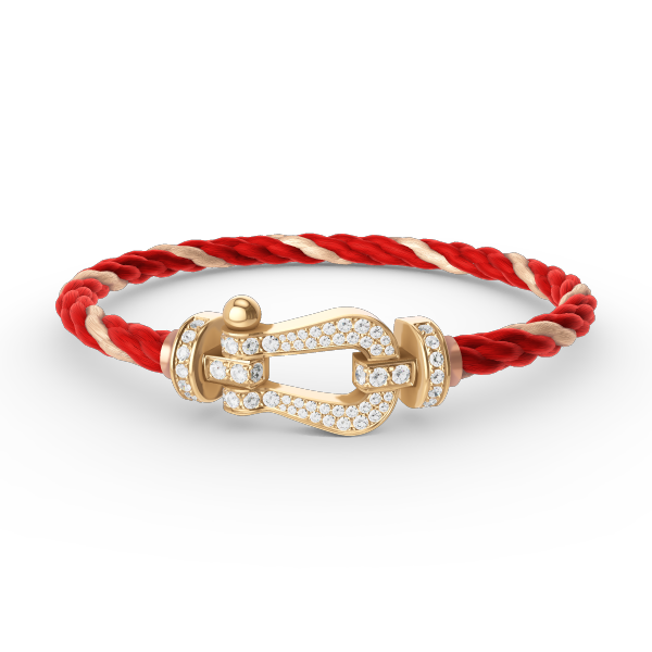 [Elowen Jewels]FORCE LARGE HORSESHOE FULL DIAMOND BRACELET GOLD