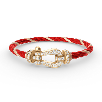 [Elowen Jewels]FORCE LARGE HORSESHOE FULL DIAMOND BRACELET GOLD
