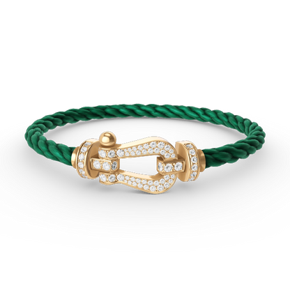 [Elowen Jewels]FORCE LARGE HORSESHOE FULL DIAMOND BRACELET GOLD