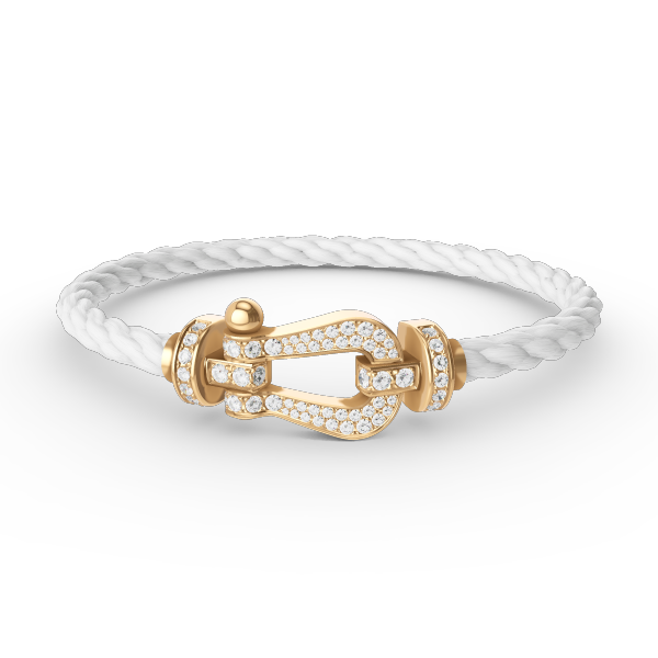 [Elowen Jewels]FORCE LARGE HORSESHOE FULL DIAMOND BRACELET GOLD