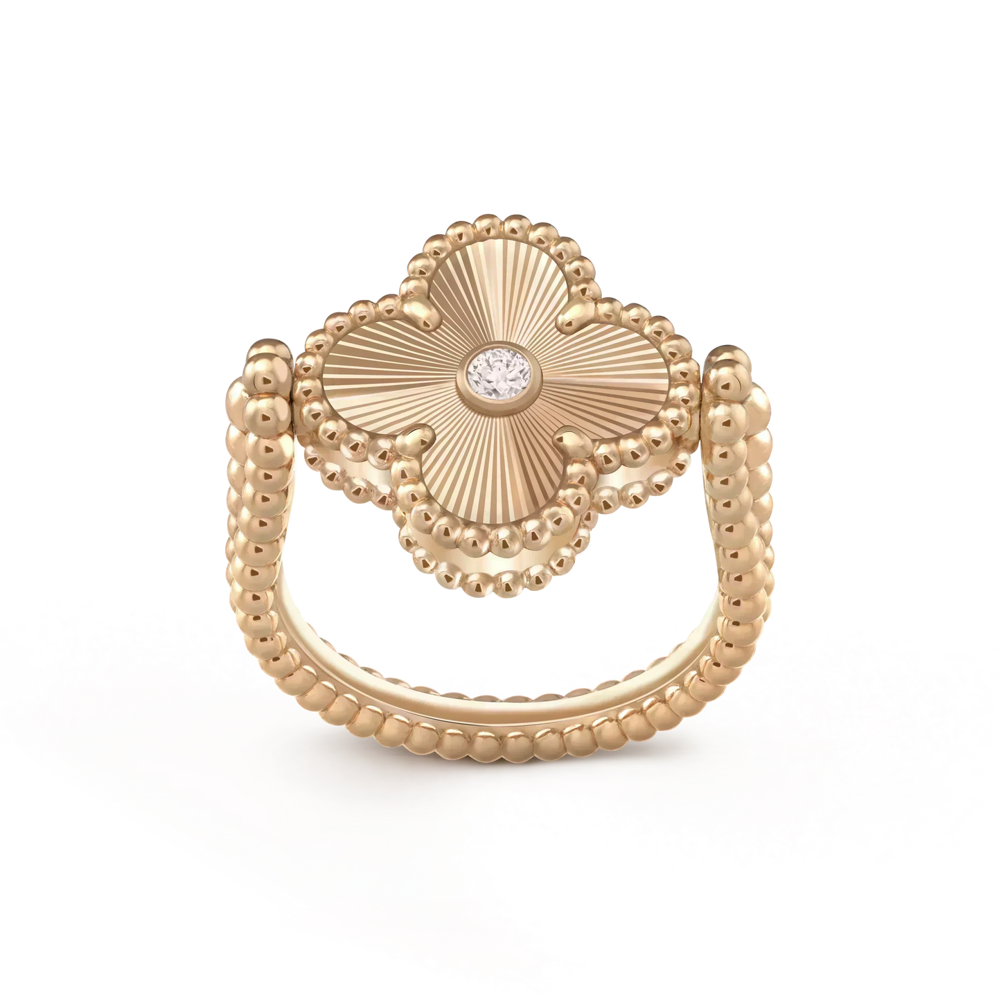 [Elowen Jewels]CLOVER RIVERSIBLE ROSE GOLD RING