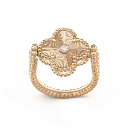 [Elowen Jewels]CLOVER RIVERSIBLE ROSE GOLD RING