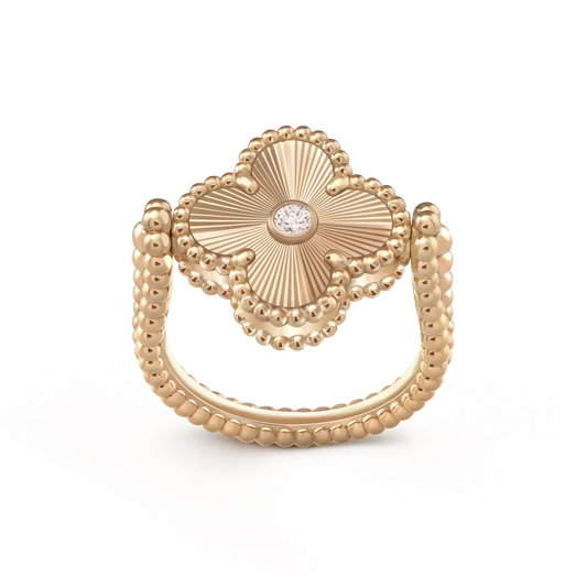 [Elowen Jewels]CLOVER RIVERSIBLE ROSE GOLD RING