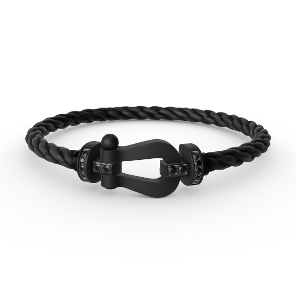 [Elowen Jewels]FORCE LARGE SERIES HORSESHOE BLACK SAMURAI BRACELET