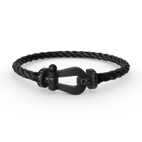 [Elowen Jewel]FORCE LARGE SERIES HORSESHOE BLACK SAMURAI BRACELET