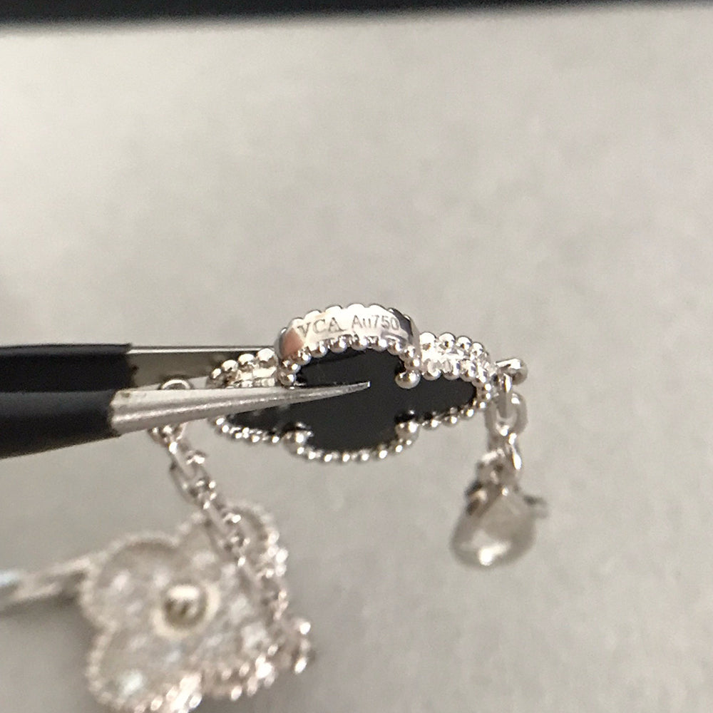 [Elowen Jewels] CLOVER 5 MOTIF ONYXS BRACELET COLLECTION