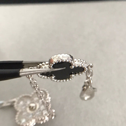 [Elowen Jewels] CLOVER 5 MOTIF ONYXS BRACELET COLLECTION