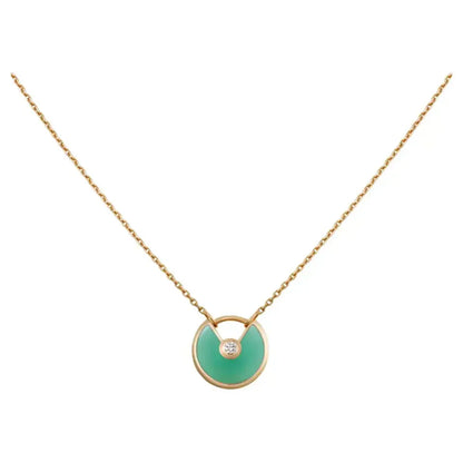 [Elowen Jewels]AMULETTE GOLD MALACHITE NECKLACE