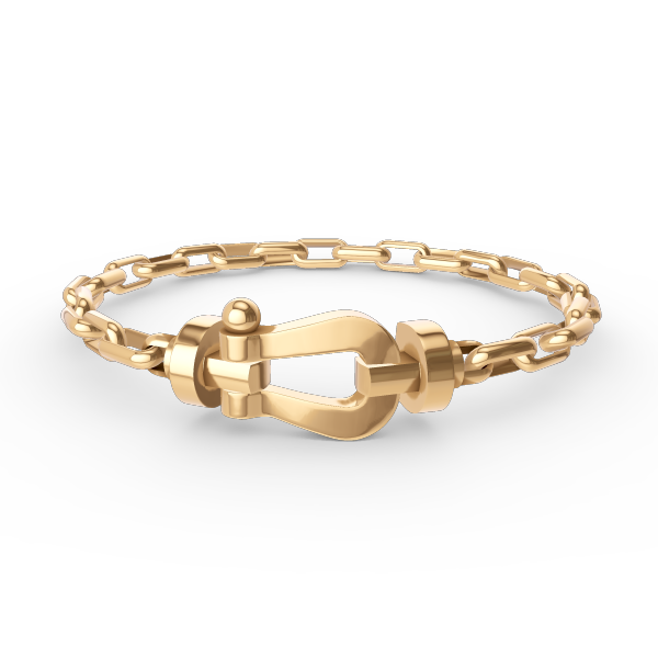 [Elowen Jewels]FORCE LARGE HORSESHOE CLASP  METAL BRACELET
