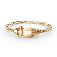 [Elowen Jewel]FORCE LARGE HORSESHOE CLASP  METAL BRACELET