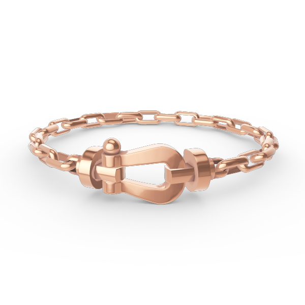 [Elowen Jewels]FORCE LARGE HORSESHOE CLASP  METAL BRACELET