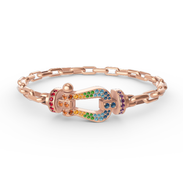 [Elowen Jewels]FORCE LARGE HORSESHOE CLASP  METAL BRACELET