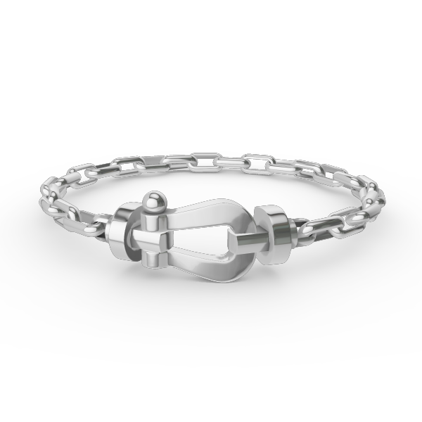 [Elowen Jewels]FORCE LARGE HORSESHOE CLASP  METAL BRACELET
