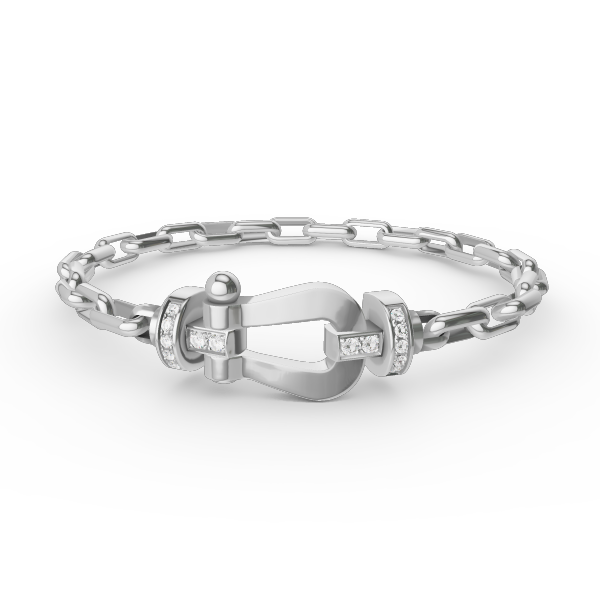 [Elowen Jewels]FORCE LARGE HORSESHOE CLASP  METAL BRACELET