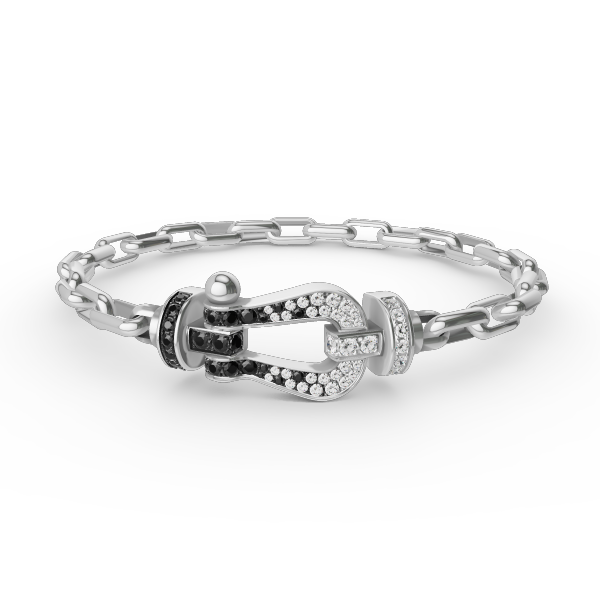 [Elowen Jewels]FORCE LARGE HORSESHOE CLASP  METAL BRACELET