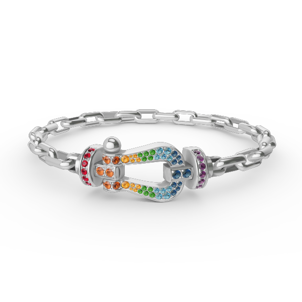 [Elowen Jewels]FORCE LARGE HORSESHOE CLASP  METAL BRACELET